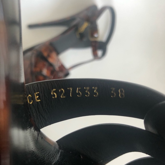 NIB $954 Saint Laurent Tribute Tortoise-Patent Platform in size 39! - Picture 14 of 16